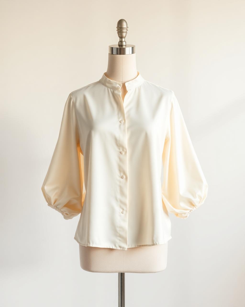 Blusa de Seda Off-White